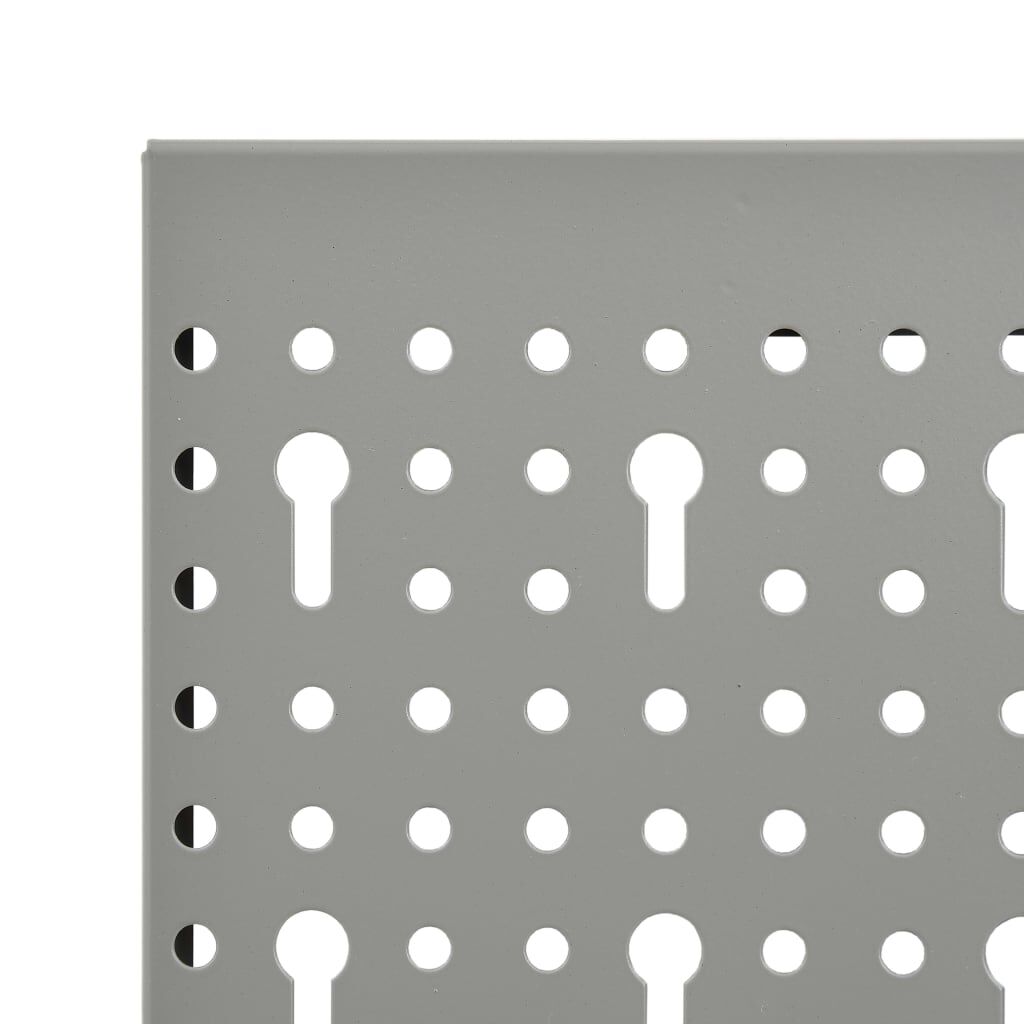 vidaXL Wall-mounted Peg Boards 3 pcs 40x58 cm Steel
