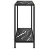 vidaXL Console Table Black 80x35x75 cm Tempered Glass
