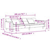 vidaXL 2-Seater Sofa Bed with Two Pillows Dark Grey Velvet