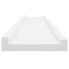 vidaXL Wall Shelves 2 pcs White 100x9x3 cm