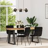 vidaXL Dining Chairs 4 pcs Black Velvet