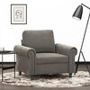vidaXL Sofa Chair Light Grey 60 cm Velvet