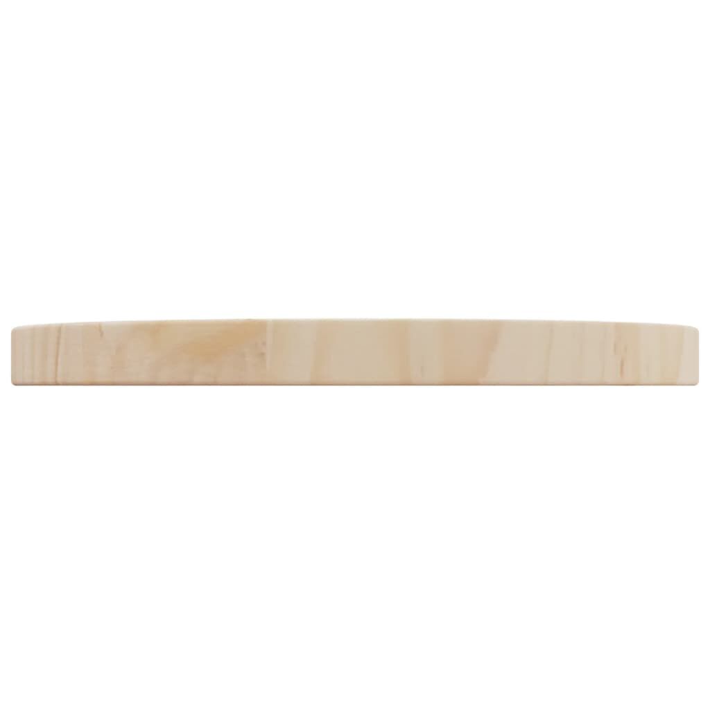 vidaXL Table Top Ø30x2.5 cm Solid Wood Pine