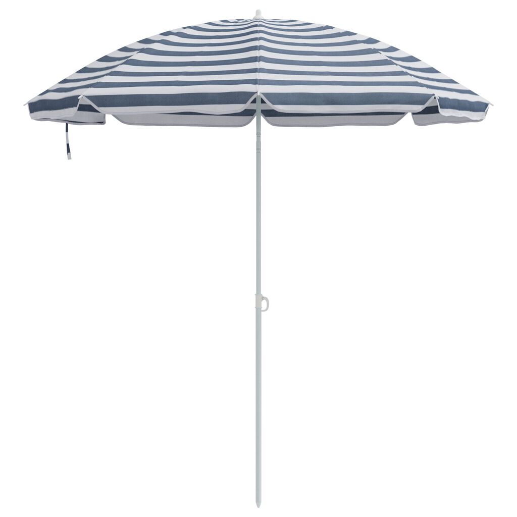 vidaXL Beach Parasol Blue 300 cm
