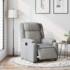 vidaXL Electric Recliner Chair Light Grey Fabric