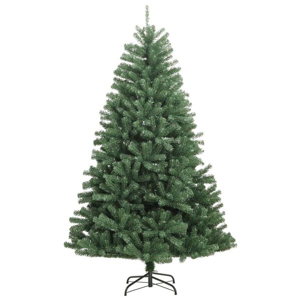vidaXL Artificial Hinged Christmas Tree 300 LEDs 180 cm