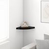 vidaXL Floating Corner Shelf High Gloss Black 35x35x3.8 cm MDF