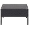vidaXL 5 Piece Garden Sofa Set with Cushions Poly Rattan Black
