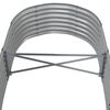 vidaXL Garden Raised Bed Galvanised Steel 152x80x36 cm Grey