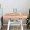 vidaXL Table Top Light Brown 40x40x(2-4) cm Treated Solid Wood Live Edge
