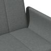 vidaXL 2-Seater Sofa Bed with Footstool Dark Grey Fabric