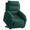 vidaXL Electric Stand up Massage Recliner Chair Dark Green Velvet