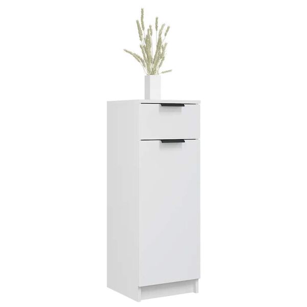 vidaXL Bathroom Cabinet White 32x33.5x90 cm Engineered Wood