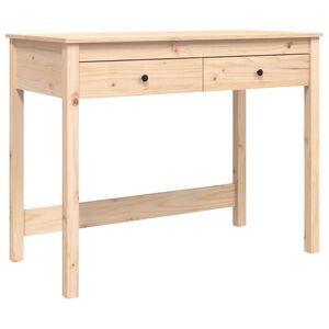 vidaXL Desk with Drawers 100x50x78 cm Solid Wood Pine