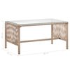 vidaXL 4 Piece Garden Lounge Set with Cushion Poly Rattan Beige