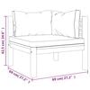 vidaXL 2-Seater Garden Sofa with Cushion Solid Wood Acacia
