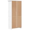 vidaXL Bookcase BODO White 80x38x180 cm Solid Wood Pine 5-Tier