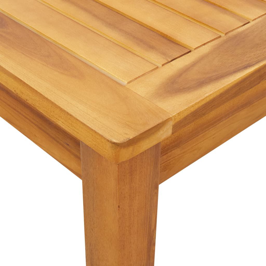vidaXL 7 Piece Garden Dining Set Solid Acacia Wood Foldable