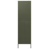 vidaXL Wardrobe Olive Green 90x50x180 cm Steel