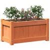 vidaXL Garden Planters 2 pcs Wax Brown Solid Wood Pine