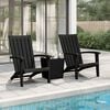 vidaXL Garden Adirondack Chairs 2 pcs Black Polypropylene
