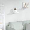 vidaXL Floating Wall Shelf Oak and White 23x23.5x3.8 cm MDF