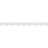 vidaXL Garden Fence with Spear Top Steel 1426x100 cm Black