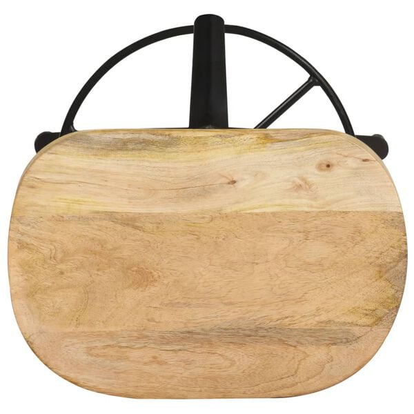 vidaXL Bar Stools 2 pcs 66 cm Solid Mango Wood