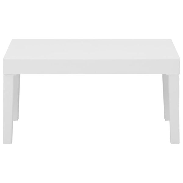 vidaXL 2 Piece Garden Lounge Set with Cushions Plastic White