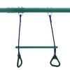 vidaXL Swing Set with Gymnastic Rings and 4 Seats Steel