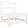 vidaXL 4 Piece Garden Lounge Set White Solid Wood Pine