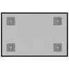 vidaXL Wall-mounted Magnetic Board Black 40x30 cm Tempered Glass