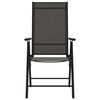 vidaXL 7 Piece Garden Dining Set Black Aluminium