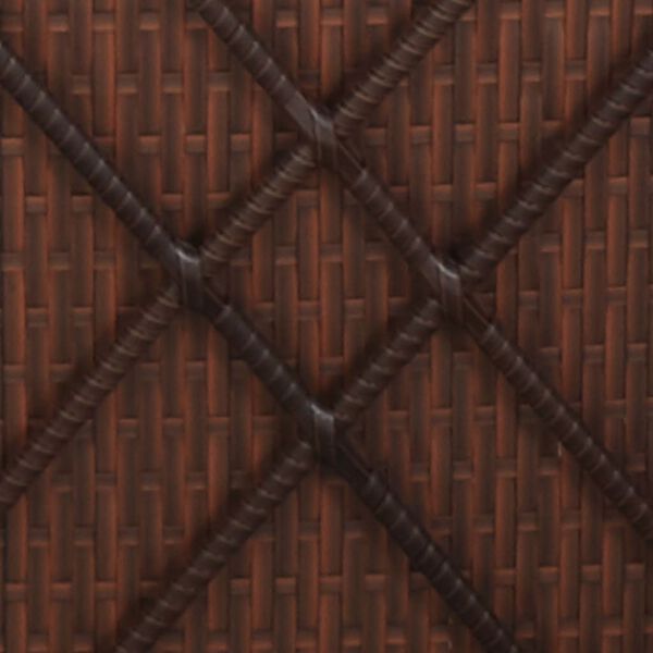 vidaXL 3 Piece Garden Sun Loungers with Tea Table Poly Rattan Brown