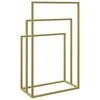 vidaXL Freestanding Towel Rack Gold 48x24x79 cm Iron