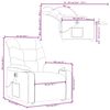 vidaXL Electric Stand up Massage Recliner Chair Dark Grey Fabric