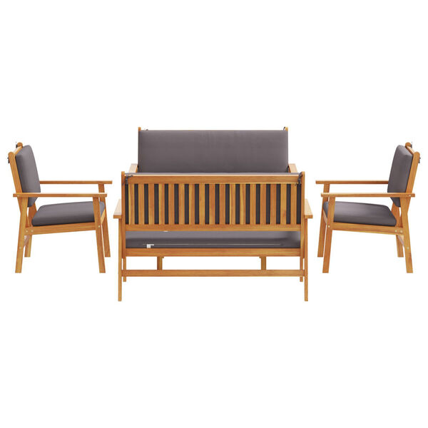 vidaXL 5 Piece Garden Sofa Set with Cushions Solid Wood Acacia