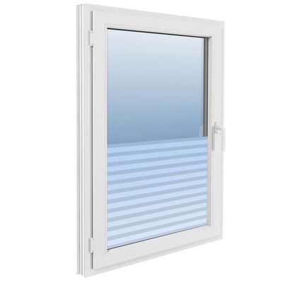 vidaXL Frosted Privacy Window Film Adhesive Stripes 0.9x20 m