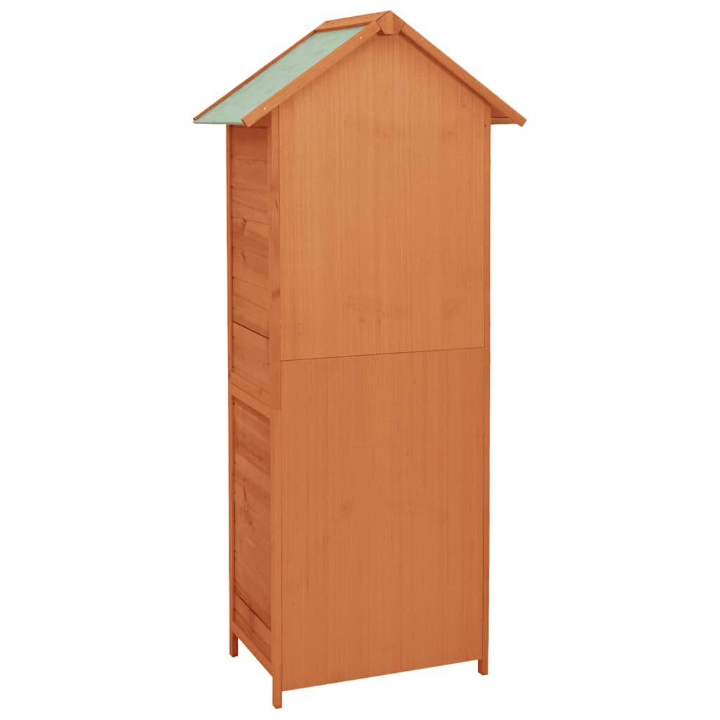 vidaXL Garden Storage Cabinet Brown 42.5x64x190 cm