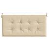 vidaXL Garden Bench Cushion Beige 120x50x4 cm Oxford Fabric