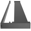 vidaXL Shower Shelf for Walk-in Shower Wall Black 80 cm Aluminium