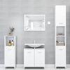 vidaXL Bathroom Cabinet White 30x30x95 cm Engineered Wood