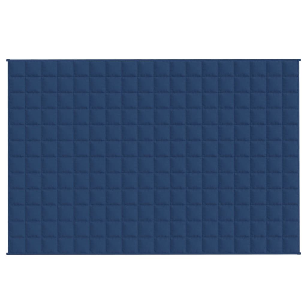 vidaXL Weighted Blanket Blue 137x200 cm Single 6 kg Fabric