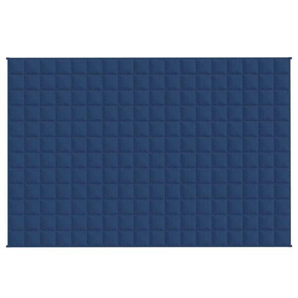 vidaXL Weighted Blanket Blue 137x200 cm Single 6 kg Fabric
