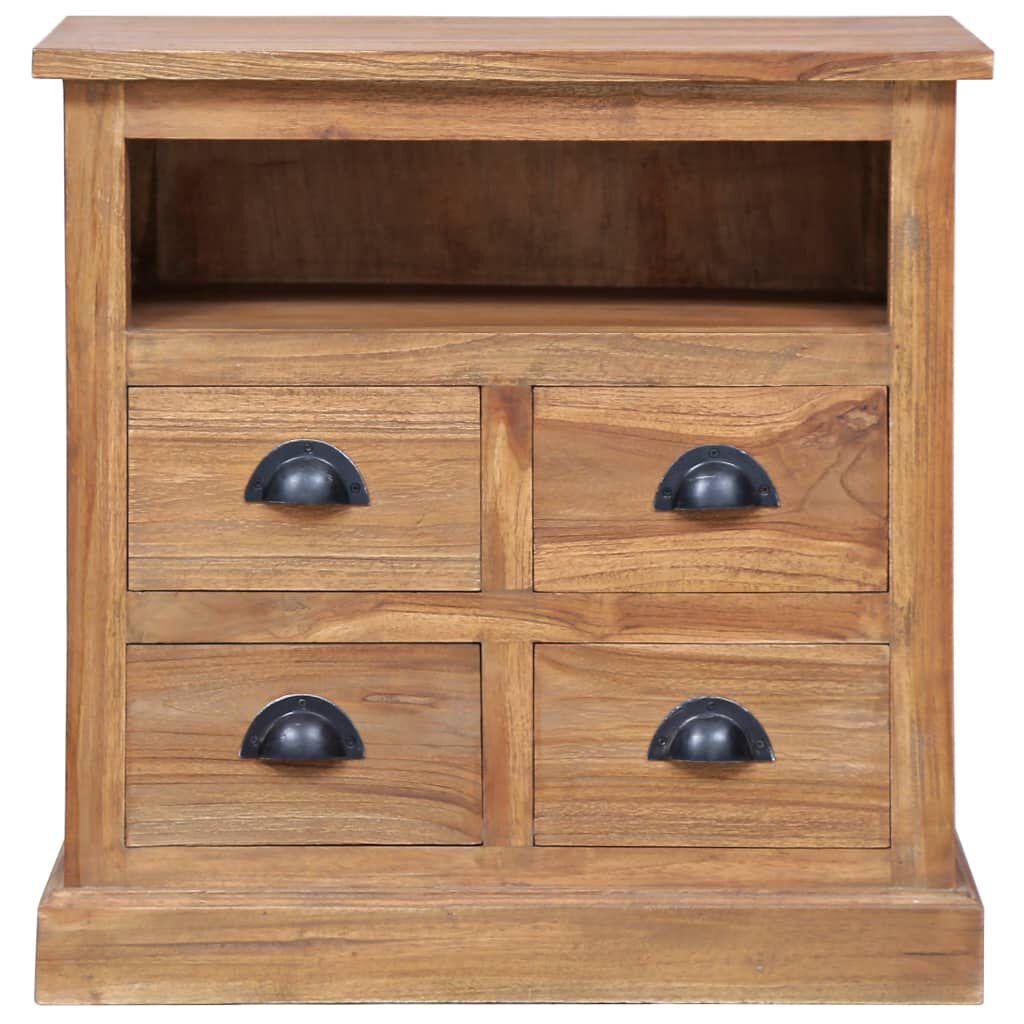 vidaXL Side Cabinet 60x30x60 cm Solid Teak