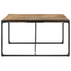 vidaXL Dining Table 140x140x75 cm Rough Mango Wood