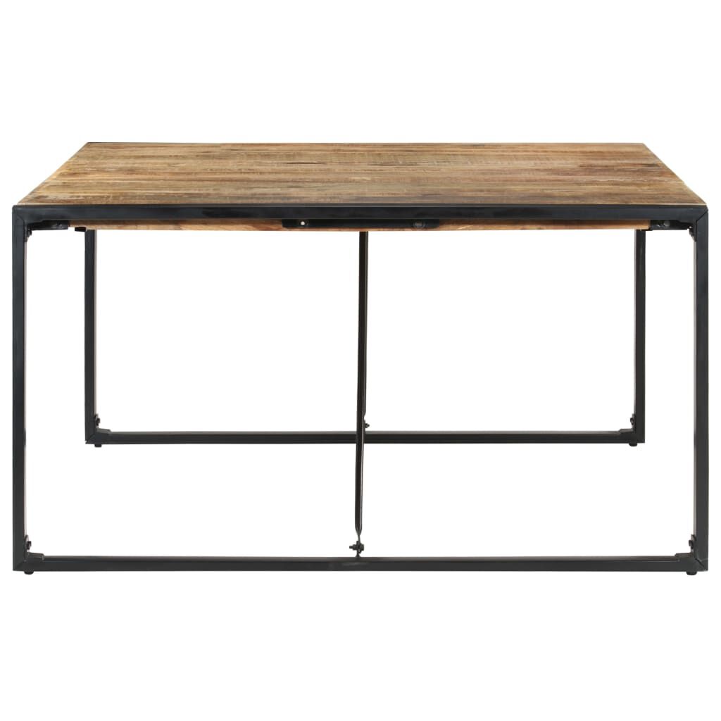 vidaXL Dining Table 140x140x75 cm Rough Mango Wood