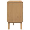 vidaXL Sideboard OLDEN Grey and Brown 114x43x73.5cm Solid Wood Pine