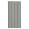 vidaXL Garden Shed Light Grey 192x108x223 cm Galvanised Steel