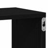 vidaXL Wall Shelf Black oak 85 x 16 x 52.5 cm Engineered wood